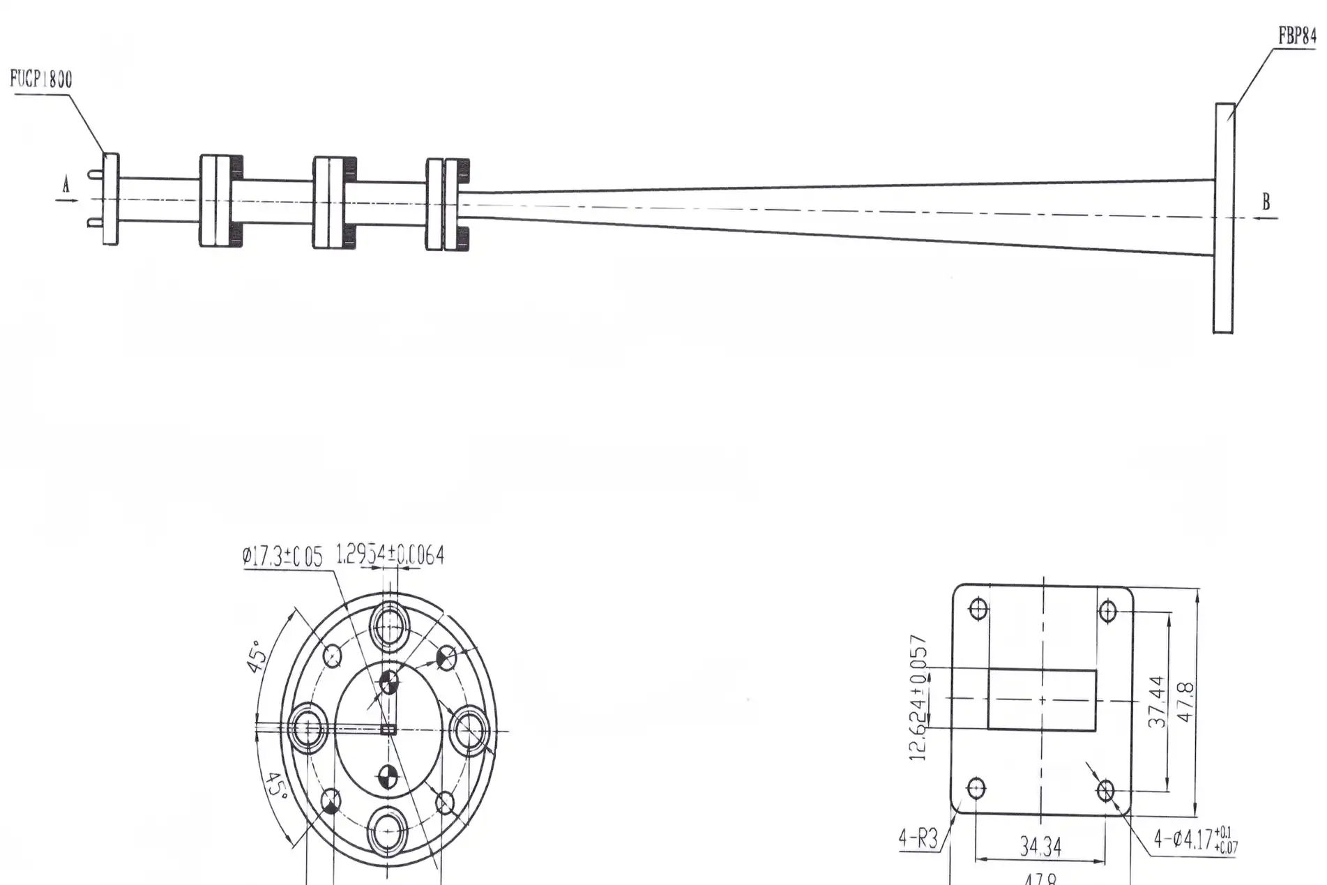 Waveguide Transition Waveguide Transition
