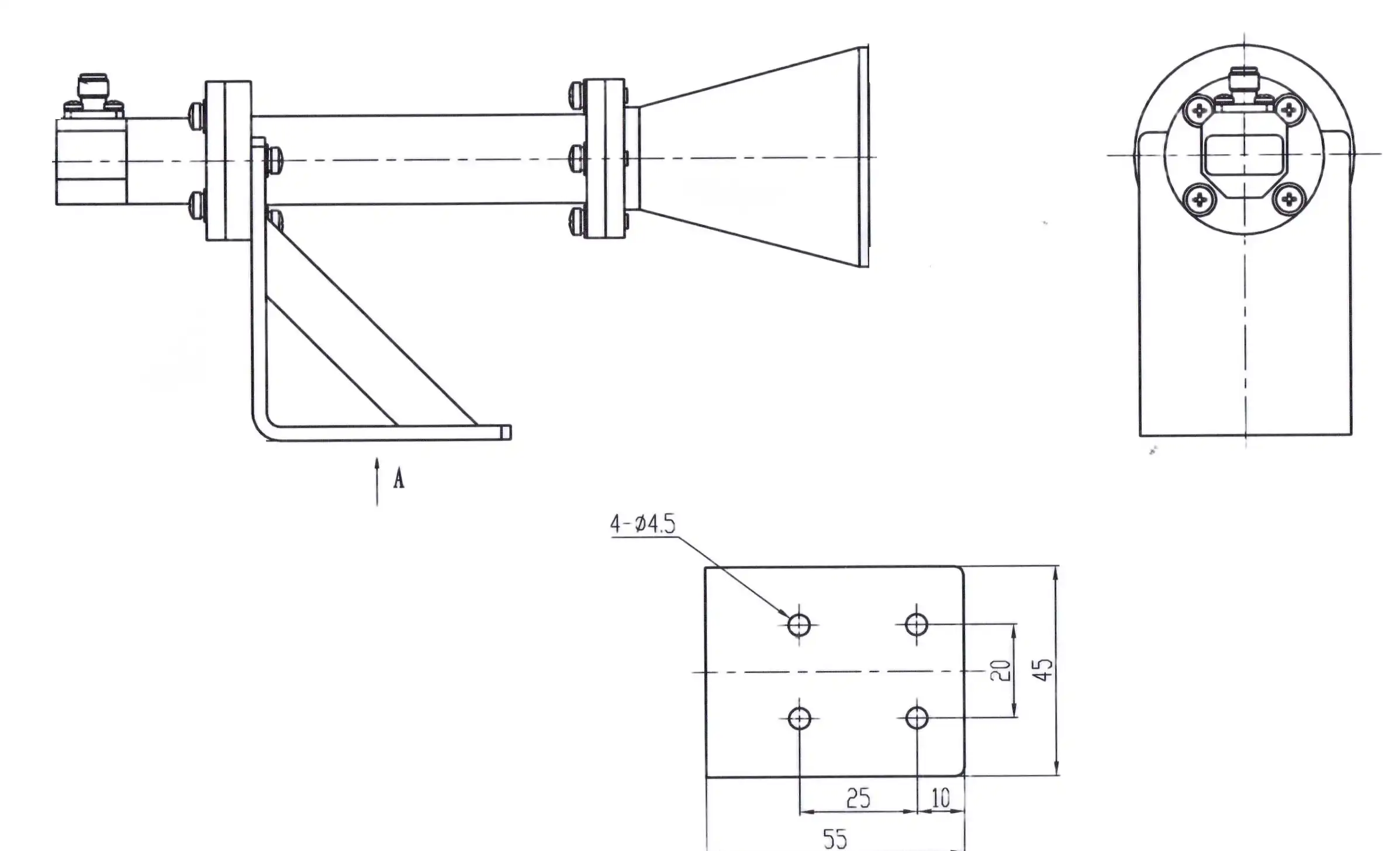 Dual Linear Broadband Circular Polarization Horn Antenna Dual Linear Broadband Circular Polarization Horn Antenna