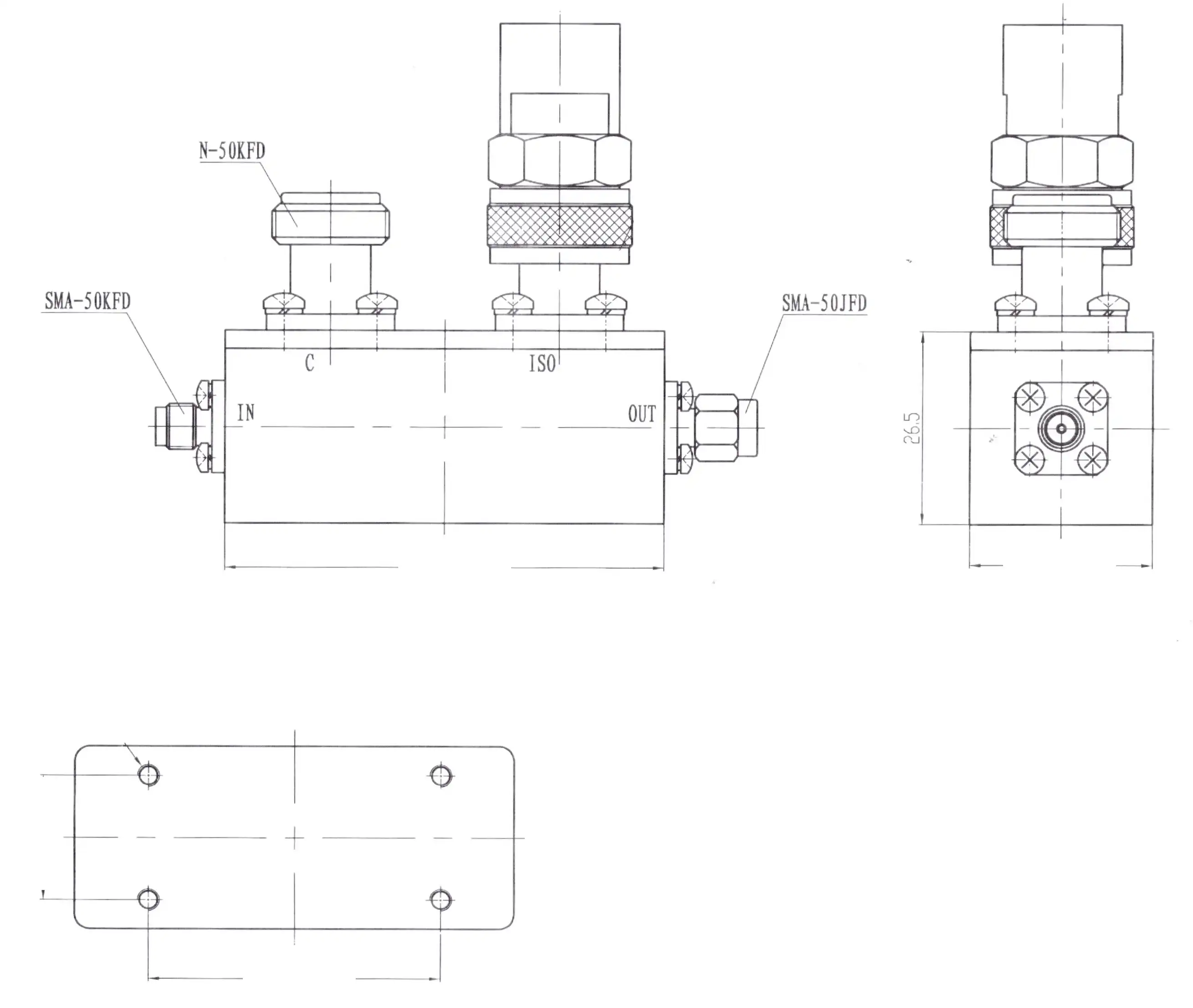 coaxial directional coupler