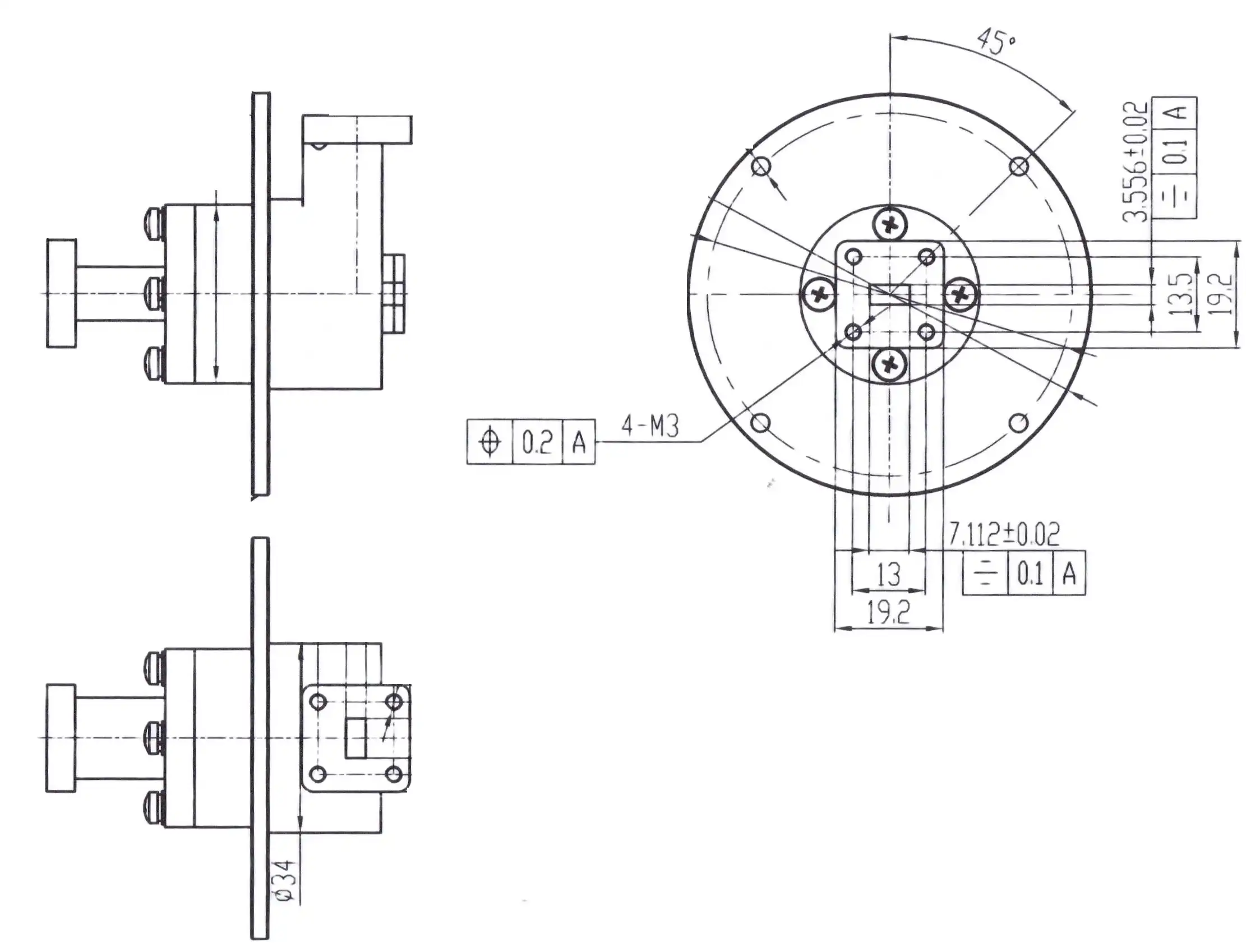 Waveguide Single Channel Rotary Joint Waveguide Single Channel Rotary Joint