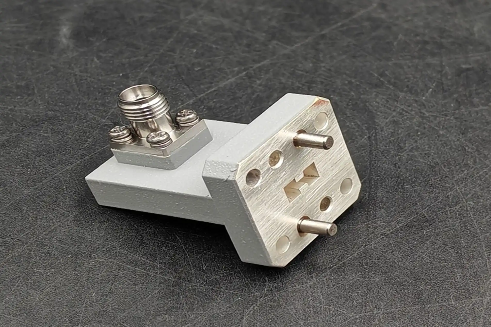 Double Ridged WG To Coaxial Adapter